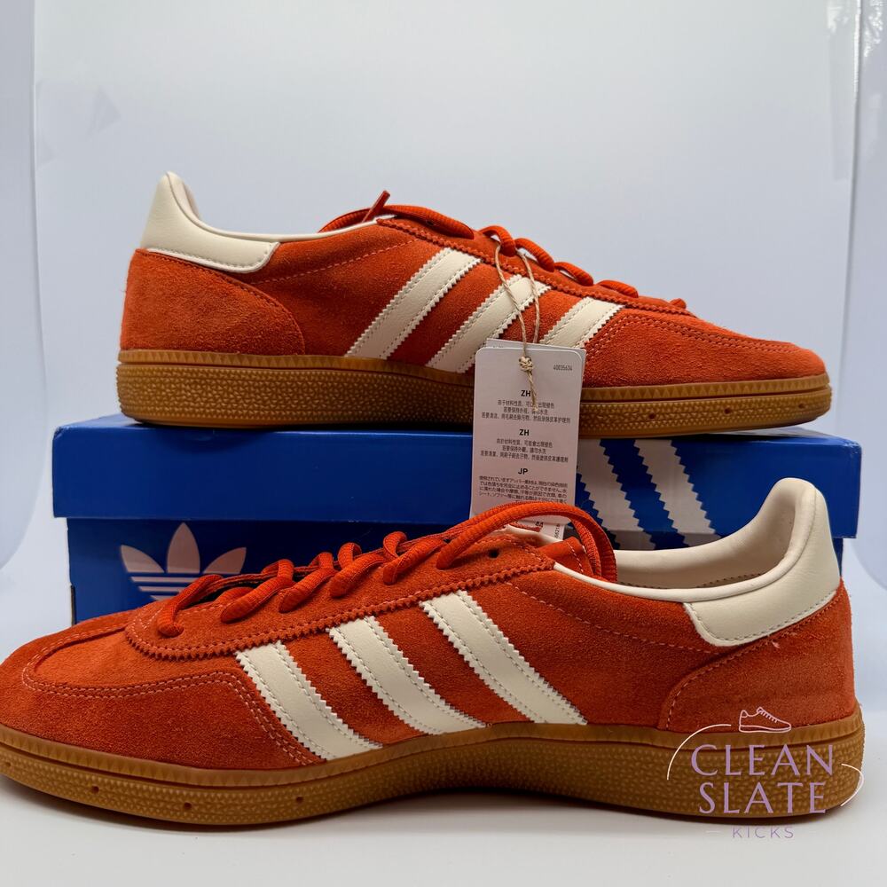 Adidas · Handball Spezial · Red-Orange/White · Mens 10 NIB/NWT